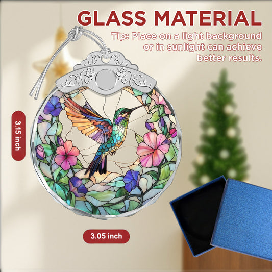 Hummingbird Christmas Ornaments – Stained Glass Ornament — view 2
