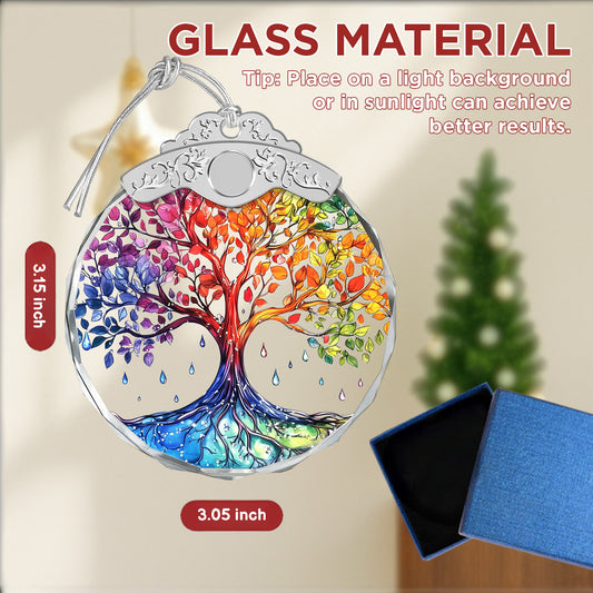 Tree Of Life Christmas Ornaments – Stained Glass Ornament — view 2