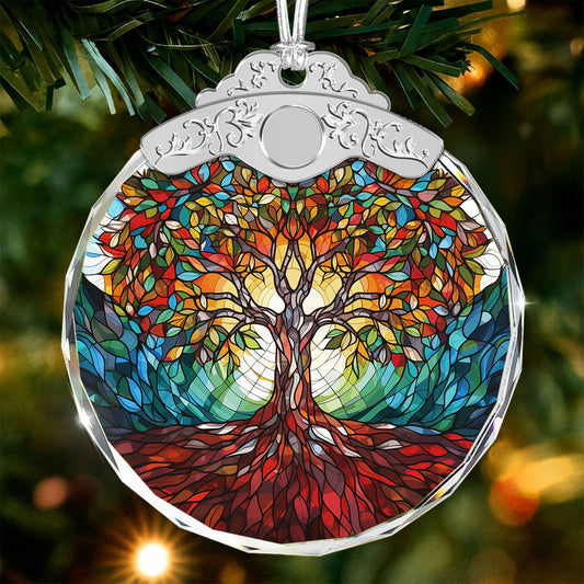 Tree of Life Ornament – Christmas Glass Ornament — view 2