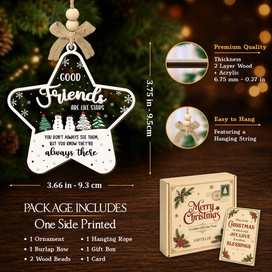 Birthday Presents for Best Friends – 2 Layer Ornament — view 2