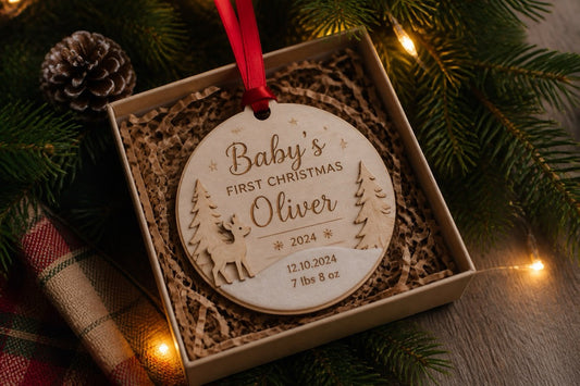Baby Christmas Tree Ornaments: First-Year Keepsakes & Gifts