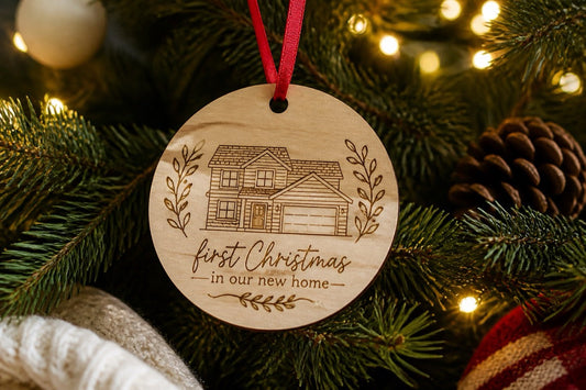 Personalized New Home Ornament: Choose Your First-Year Keepsake
