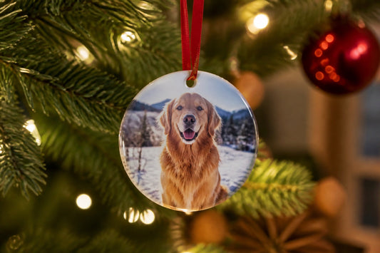 DIY Photo Ornament: Choose Your Custom Design & Material