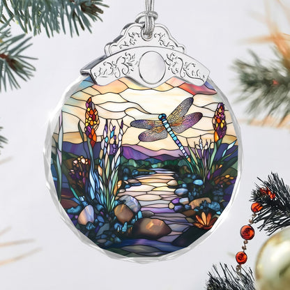 Dragonfly Christmas Ornaments – Stained Glass Ornament — view 3
