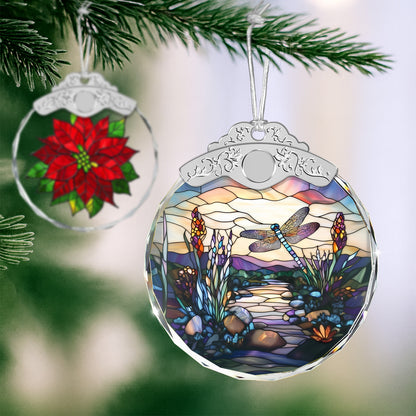 Dragonfly Christmas Ornaments – Stained Glass Ornament — view 4