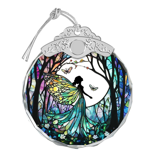 Forest Fairy Christmas Ornaments – Stained Glass Ornament