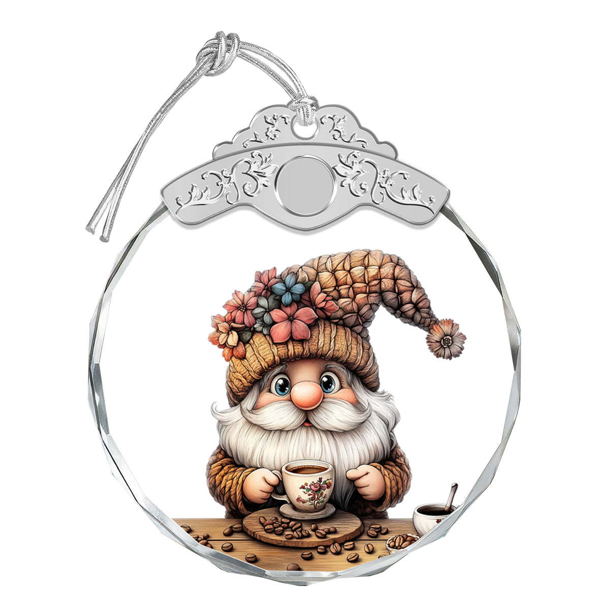 Gnome Christmas Ornaments – Glass Ornament