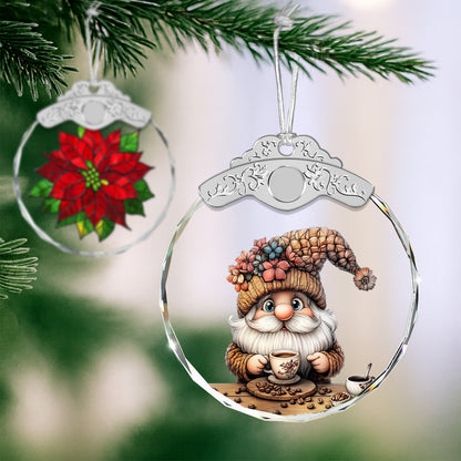 Gnome Christmas Ornaments – Glass Ornament — view 4