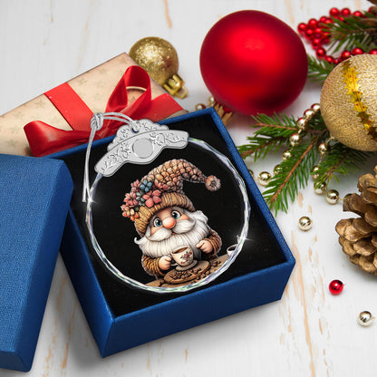 Gnome Christmas Ornaments – Glass Ornament — view 5