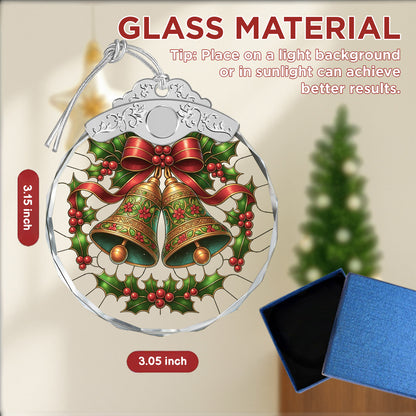 Christmas Bell Christmas Ornaments – Stained Glass Ornament — view 2