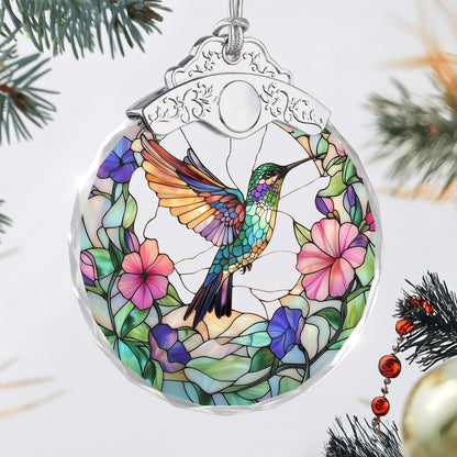 Hummingbird Christmas Ornaments – Stained Glass Ornament — view 3