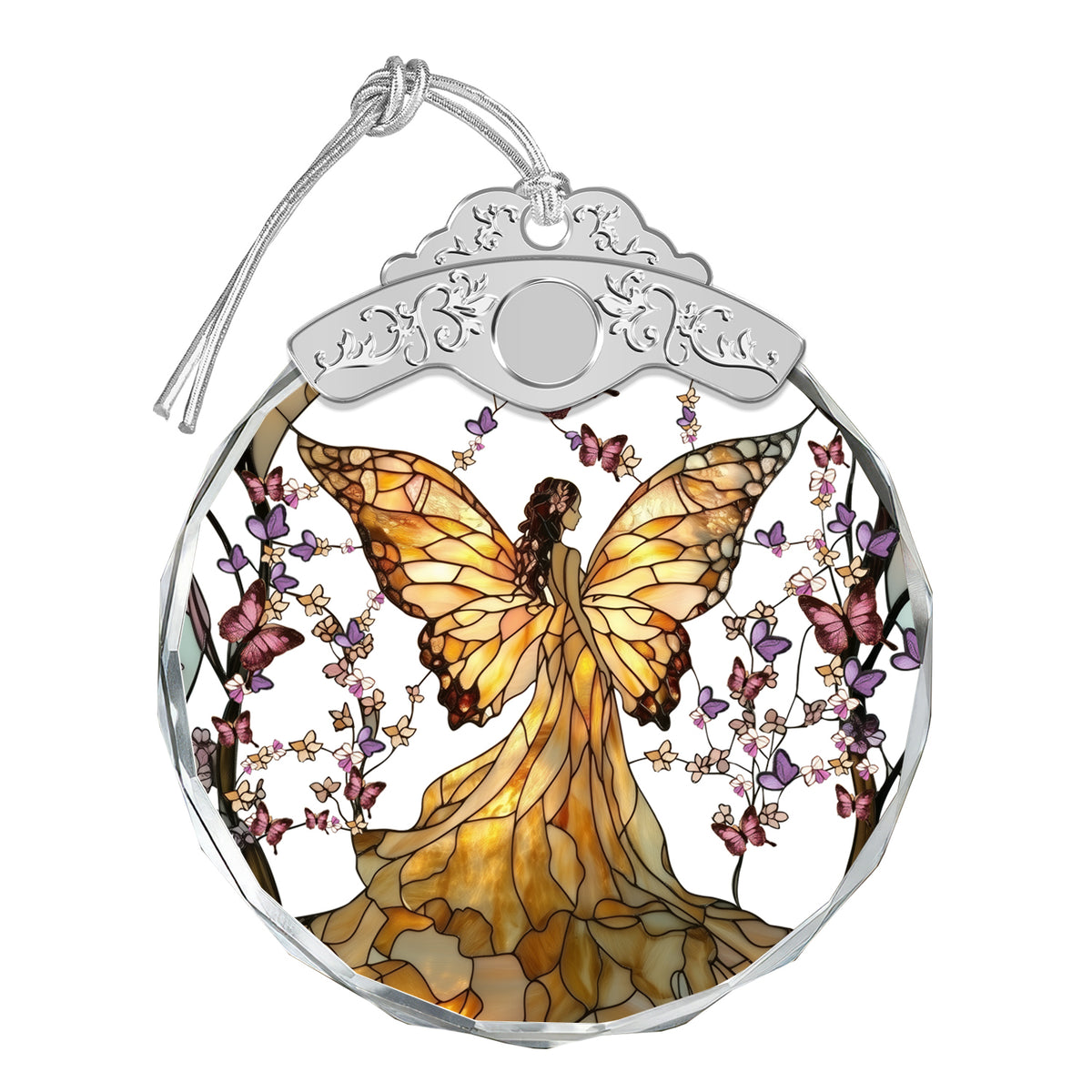 Butterfly Fairy Christmas Ornaments – Stained Glass Ornament
