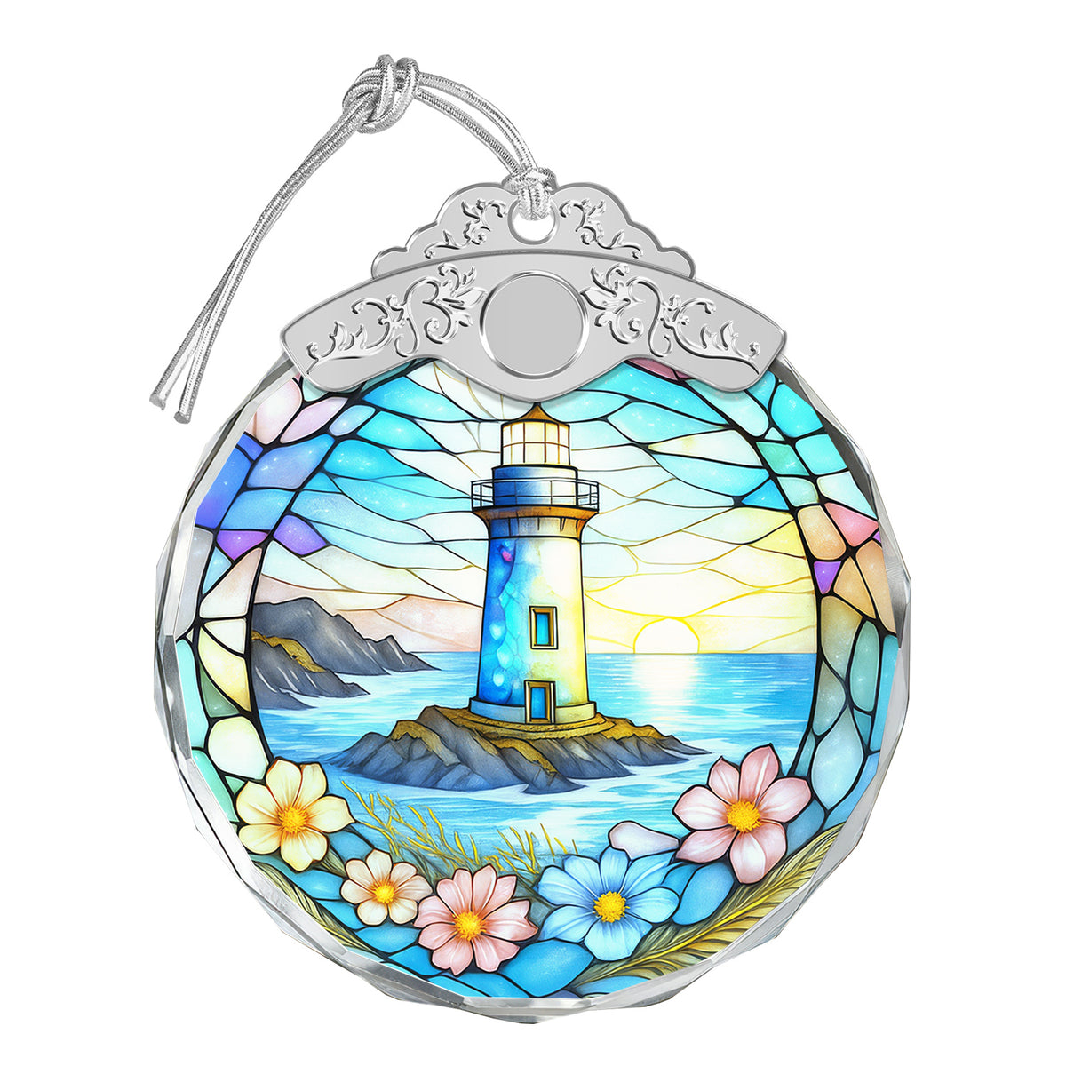 Lighthouse Christmas Ornaments – Stained Glass Ornament