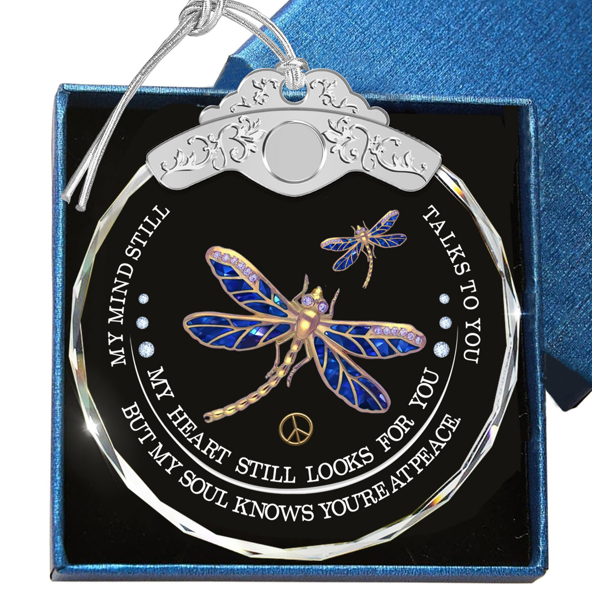 My Soul Knows You'Re At Peace – Glass Ornament