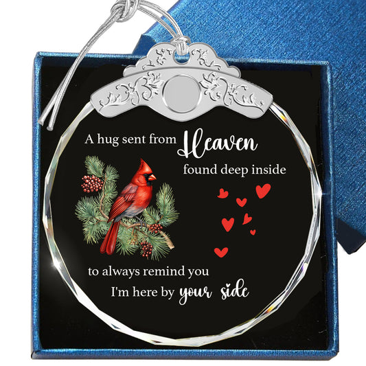 A Hug Sent From Heaven – Glass Ornament