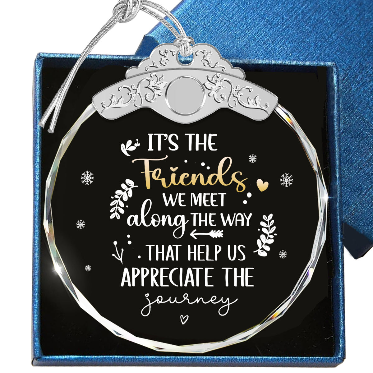 It'S The Friends We Meet – Glass Ornament