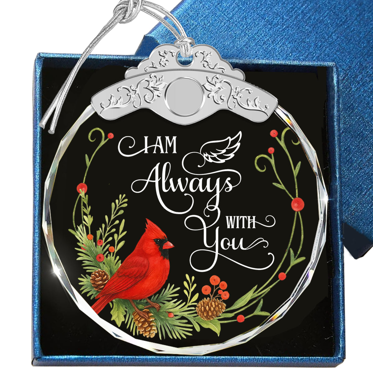 I Am Always With You – Glass Ornament