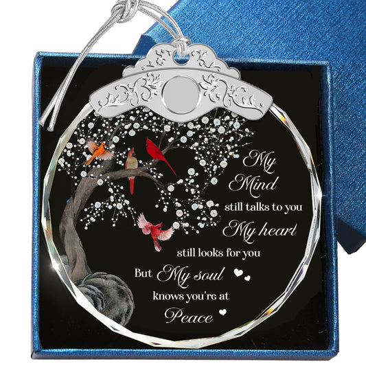 My Soul Knows You'Re At Peace – Glass Ornament