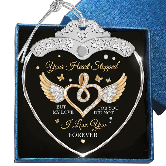 I Love You Forever – Glass Ornament