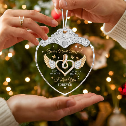 I Love You Forever – Glass Ornament — view 5