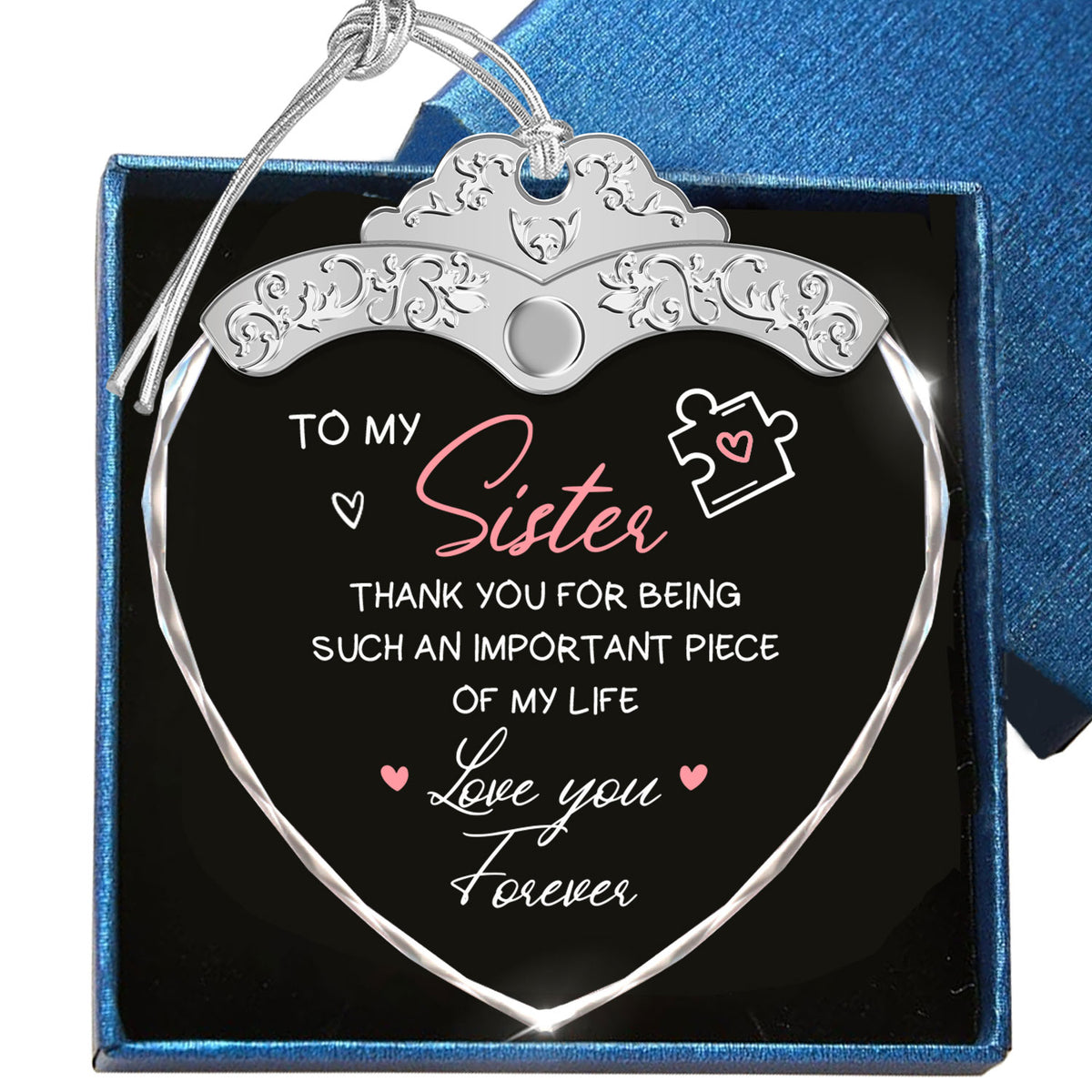 Gifts from Sister – Glass Ornament