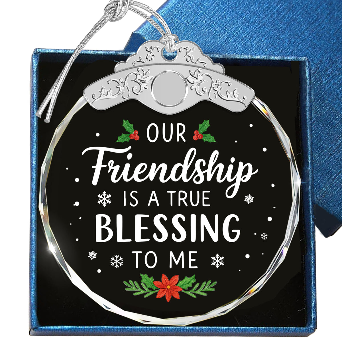 Friendship Gifts for Women – Glass Ornament