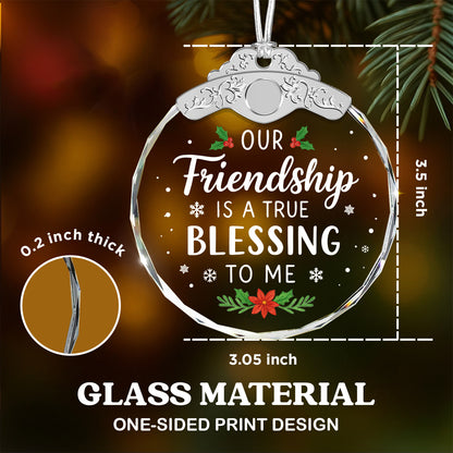 Friendship Gifts for Women – Glass Ornament — view 3