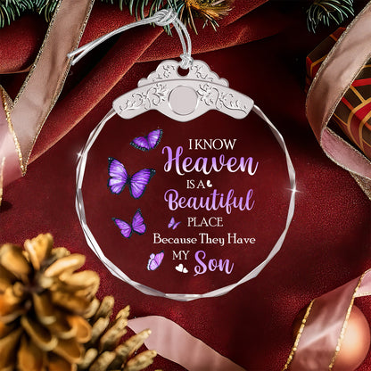 They Have My Son – Glass Ornament — view 4
