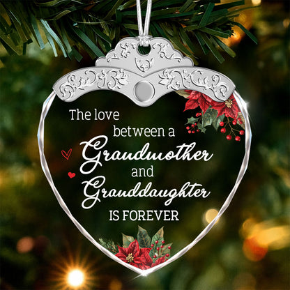 Grandmother Gift – Christmas Glass Ornament — view 2