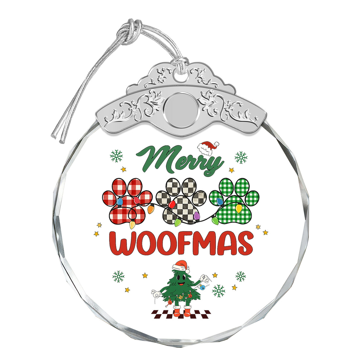 Merry Woofmas – Glass Ornament