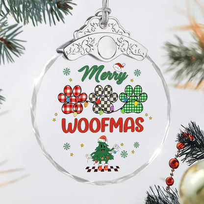 Merry Woofmas – Glass Ornament — view 3
