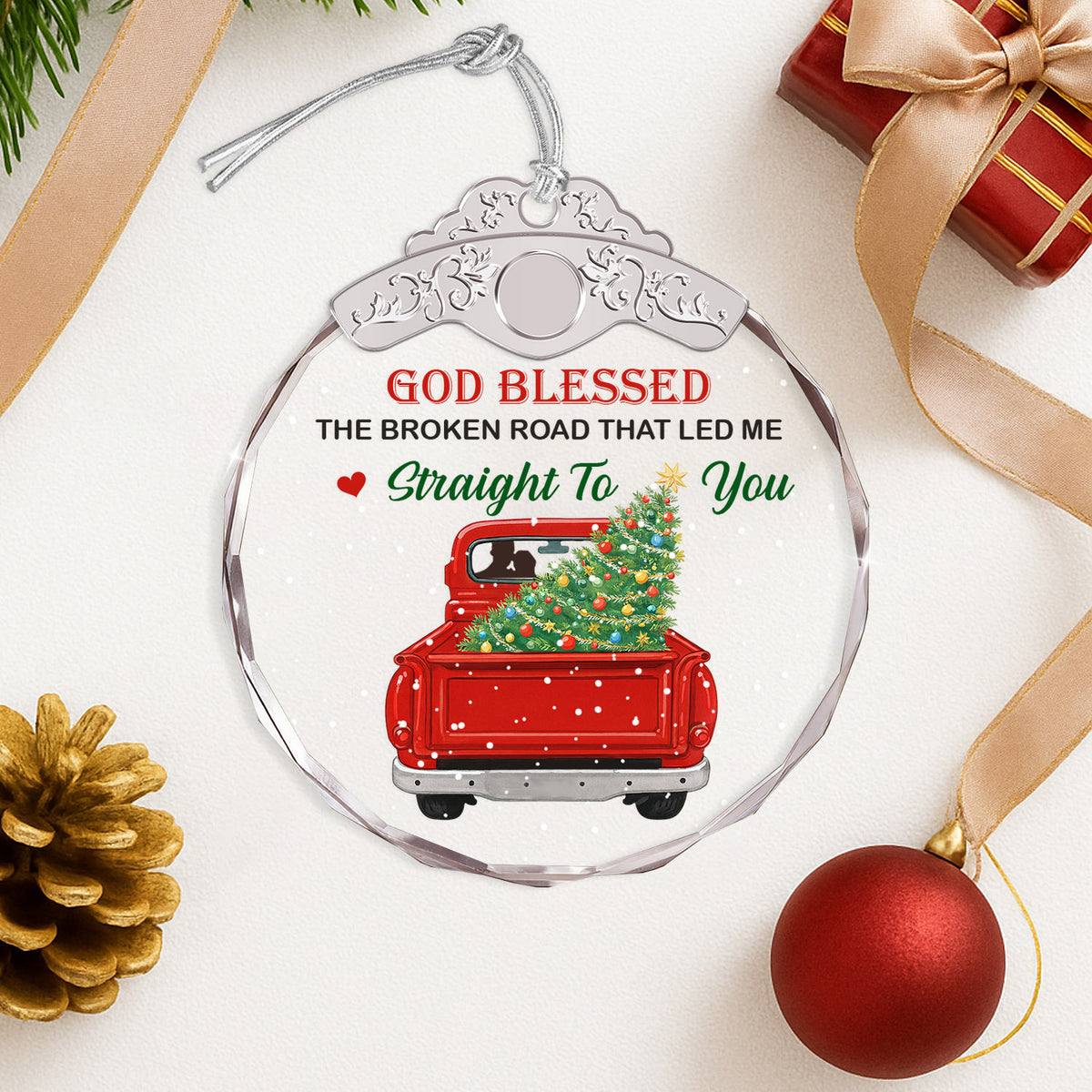 Couple Gifts for Christmas – Glass Ornament — view 5