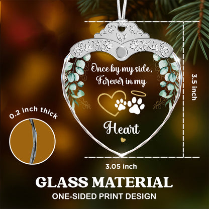 Forever In My Heart – Glass Ornament — view 3