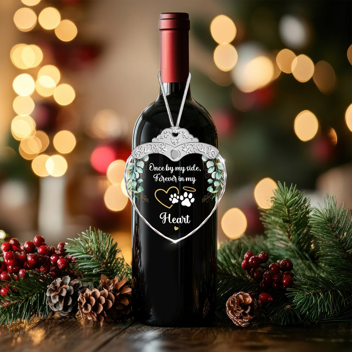 Forever In My Heart – Glass Ornament — view 6