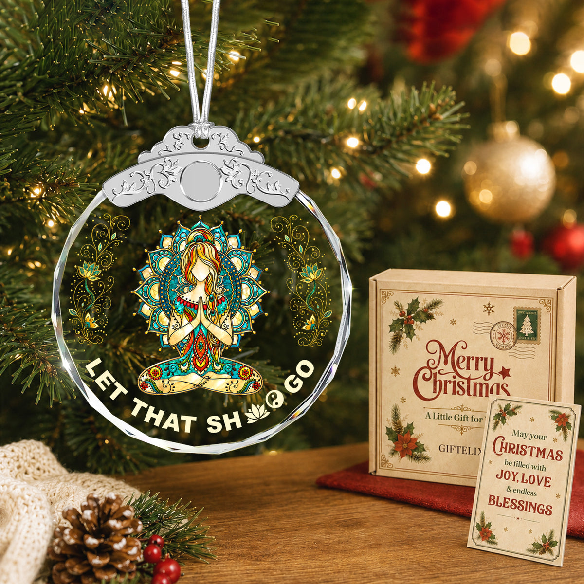Christmas Unique Gifts for Women Men – Glass Ornament
