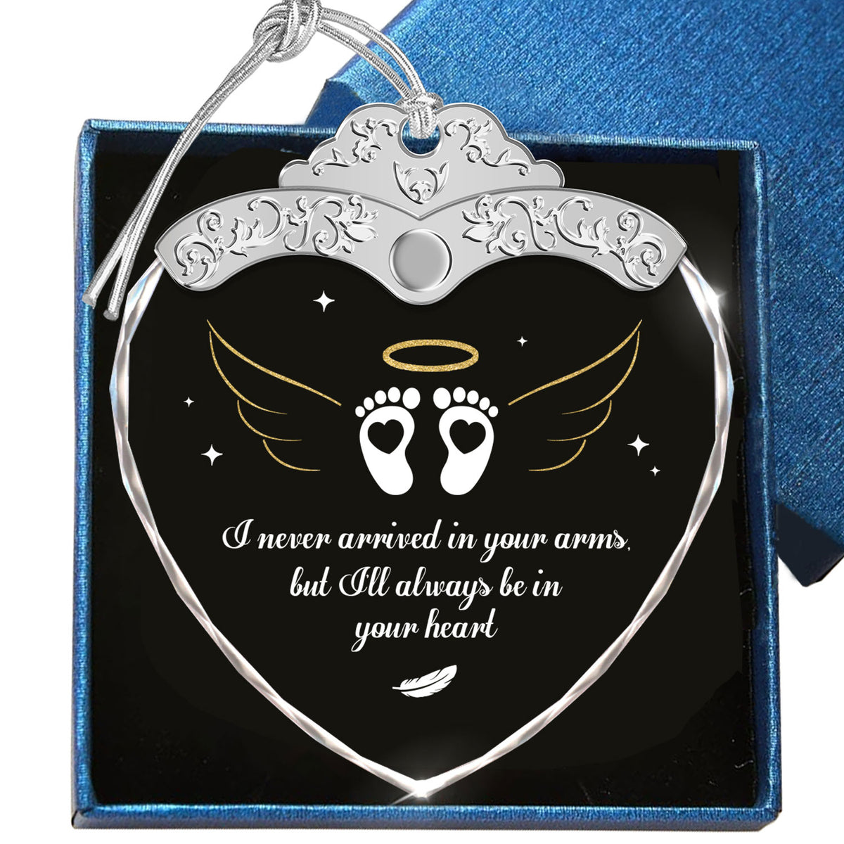 I'Ll Always Be In Your Heart – Glass Ornament