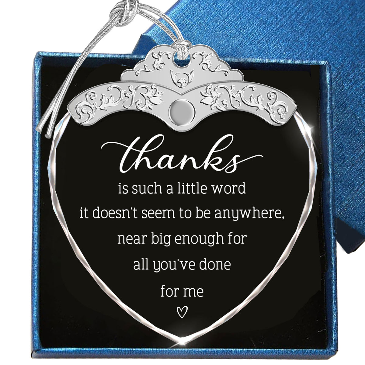 Thanks – Glass Ornament