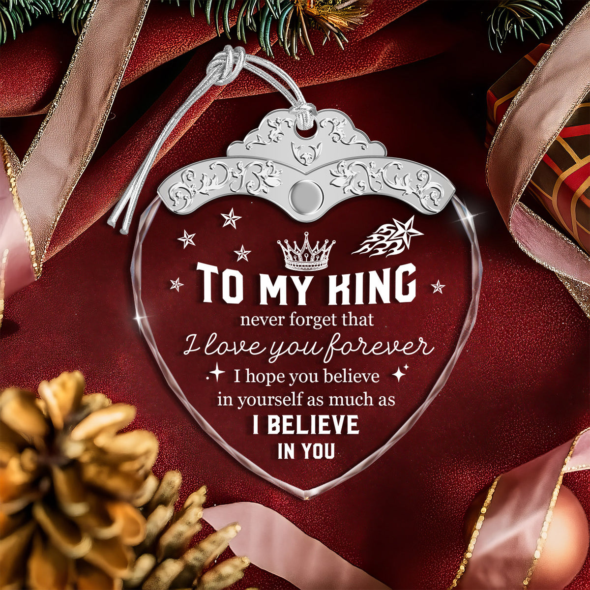 Gifts for Boyfriend – Christmas Glass Ornament — view 4