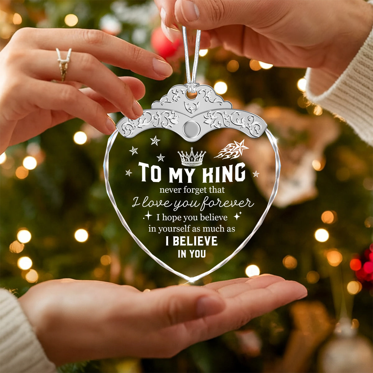 Gifts for Boyfriend – Christmas Glass Ornament — view 5