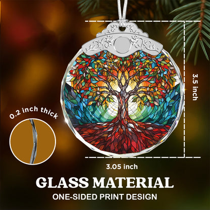 Tree of Life Ornament – Christmas Glass Ornament — view 3