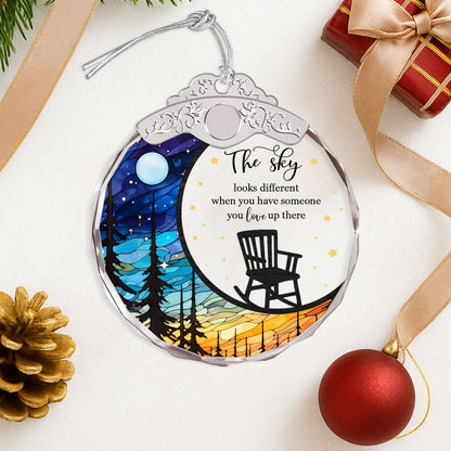 The Sky Looks Difference – Glass Ornament — view 5