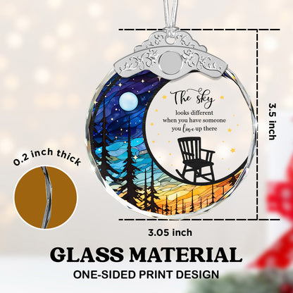 The Sky Looks Difference – Glass Ornament — view 6