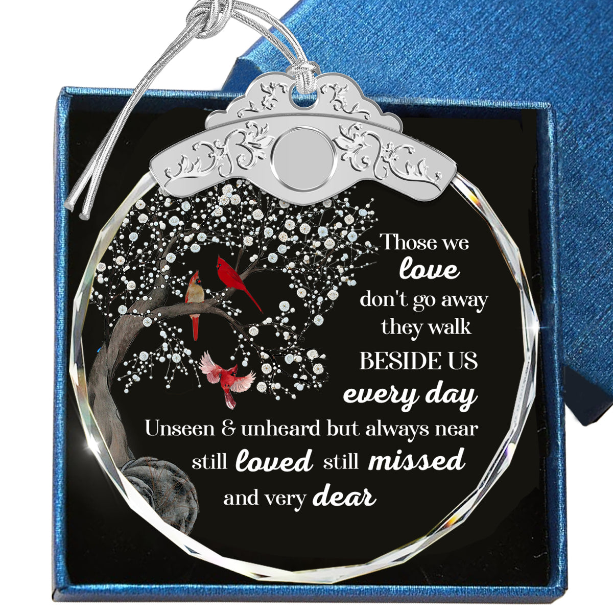 Memorial Glass Ornament – Sympathy Gift for Loss of Loved One