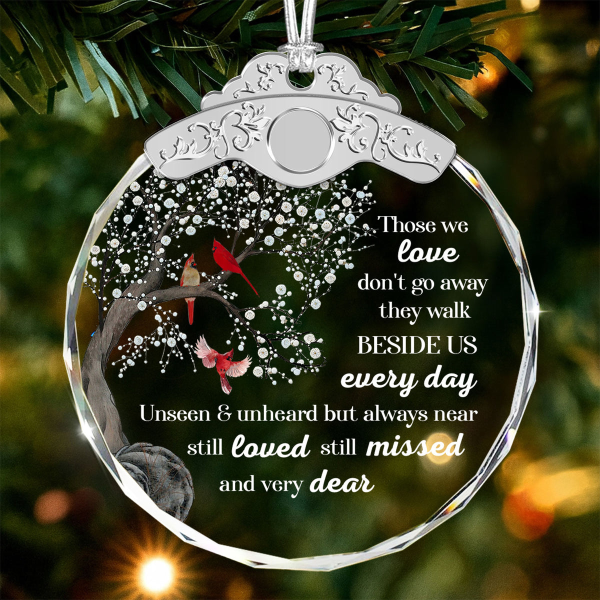 Memorial Glass Ornament – Sympathy Gift for Loss of Loved One — view 2