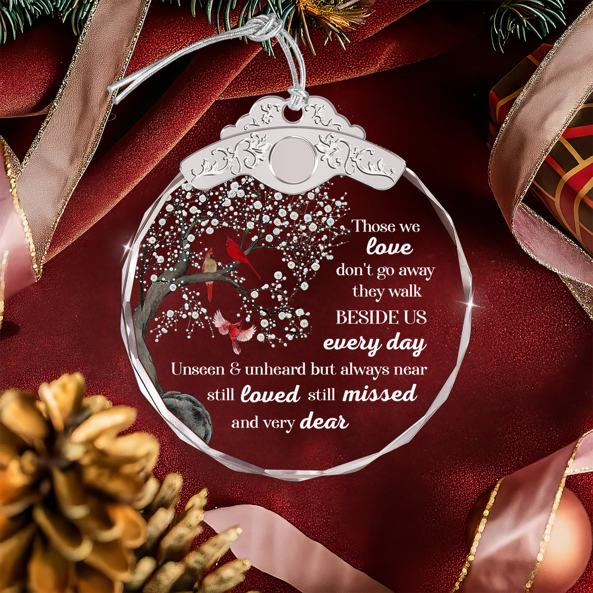 Memorial Glass Ornament – Sympathy Gift for Loss of Loved One — view 4