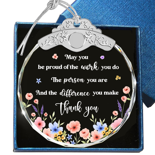 Be Proud Of The Work You Do – Glass Ornament