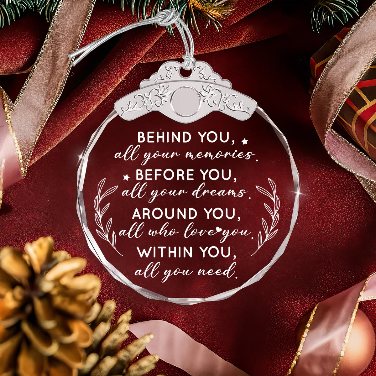 Within You All You Need – Glass Ornament — view 4