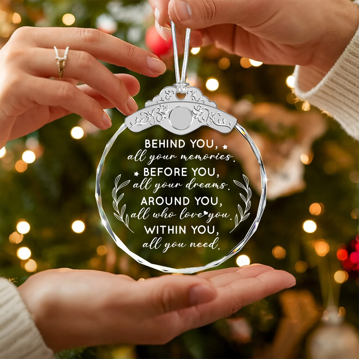 Within You All You Need – Glass Ornament — view 5