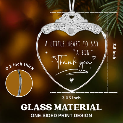 Thank You – Glass Ornament — view 3
