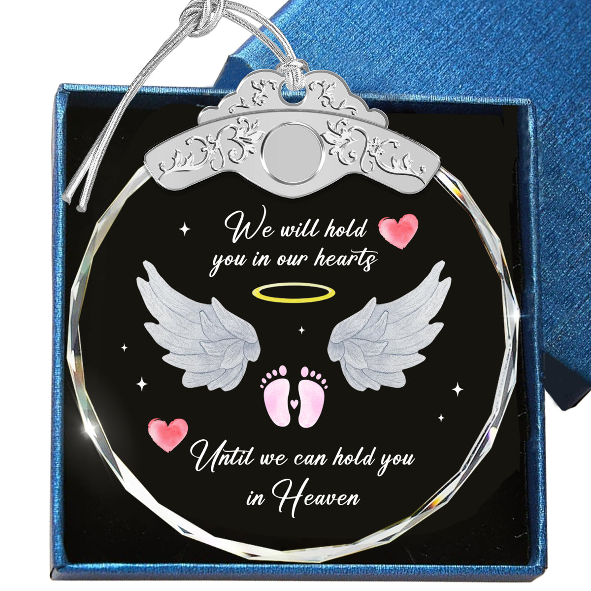 Hold You In Our Hearts – Glass Ornament